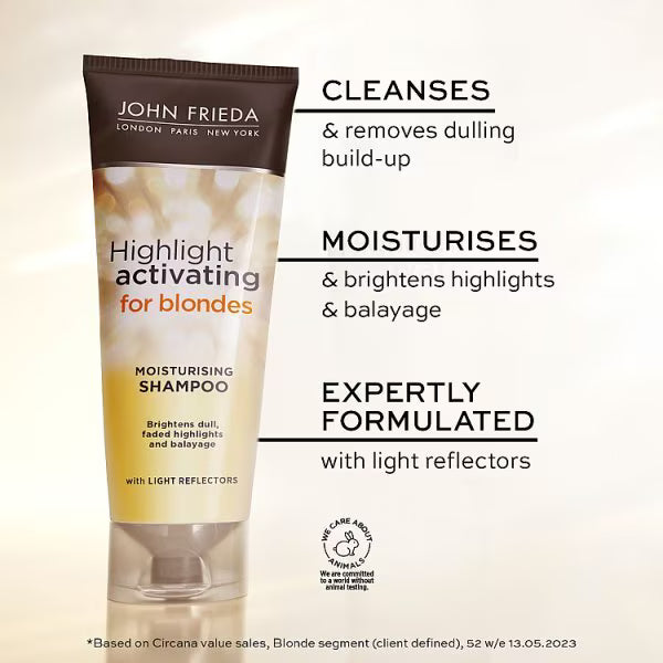 John Frieda Blonde Brightening Shampoo Moisturising 250ml, UK version
