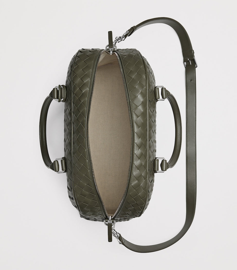 Bottega Veneta Leather Intrecciato Getaway 24 Ore Travel Bag