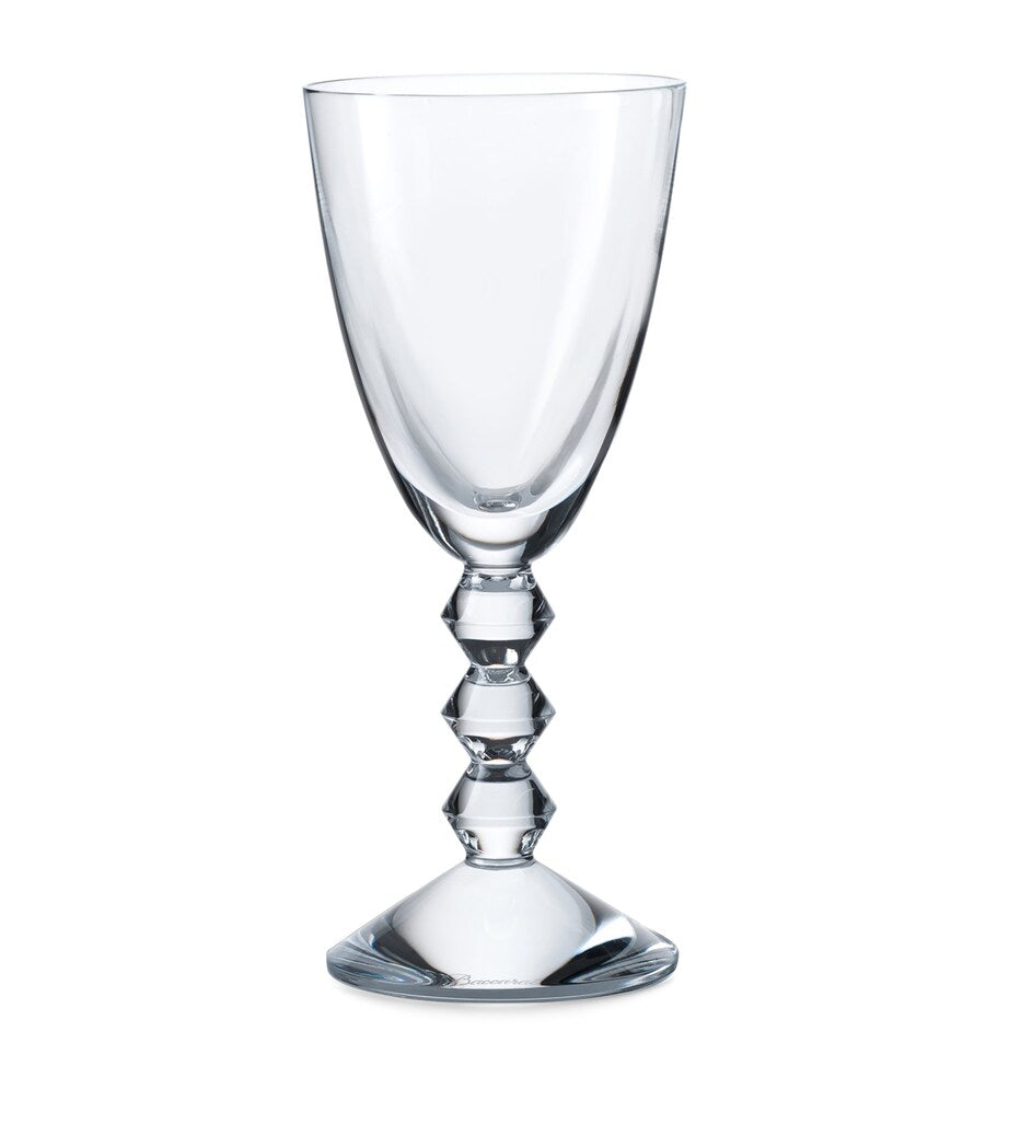 Baccarat Vega white wine glass with geometric base, 200ml - British product