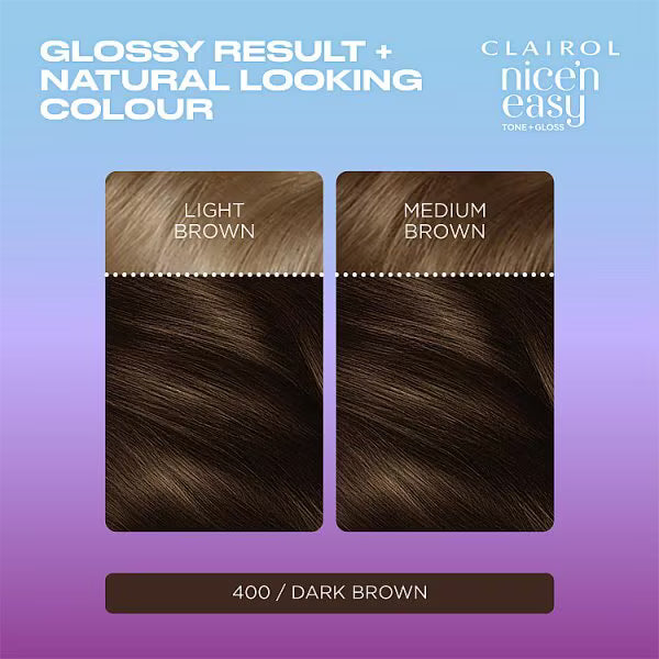 Clairol Dark Brown hair dye semi permanent - British product