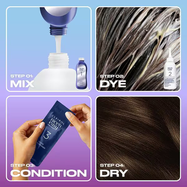 Clairol Dark Brown hair dye semi permanent - British product