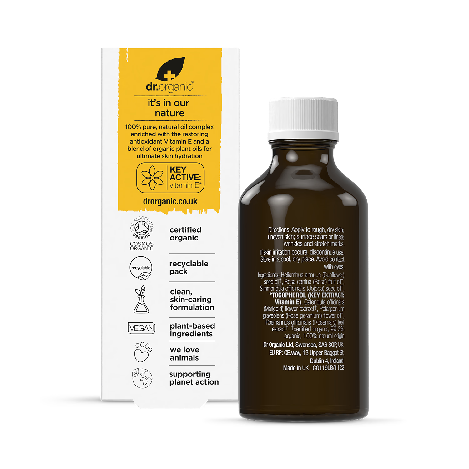 Dr Organic Vitamin E Pure Oil Complex 50ml - British product