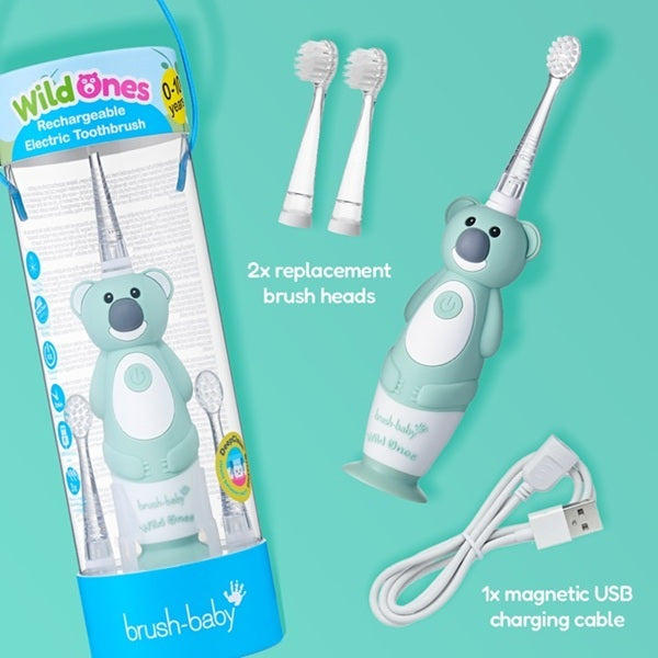 Brush Baby kids rechargeable electric toothbrush Koala - British product