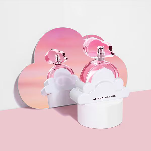 Ariana Grande Cloud Pink perfume bottle - British product
