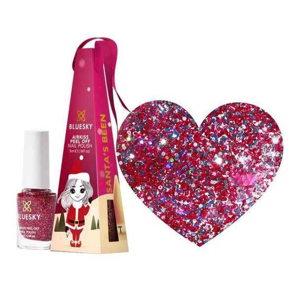 Bluesky Airkiss Bauble nail varnish Santa's Been 5ml - British product