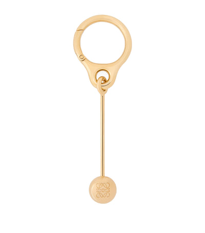 LOEWE Bar Pebble Stainless Steel Keyring