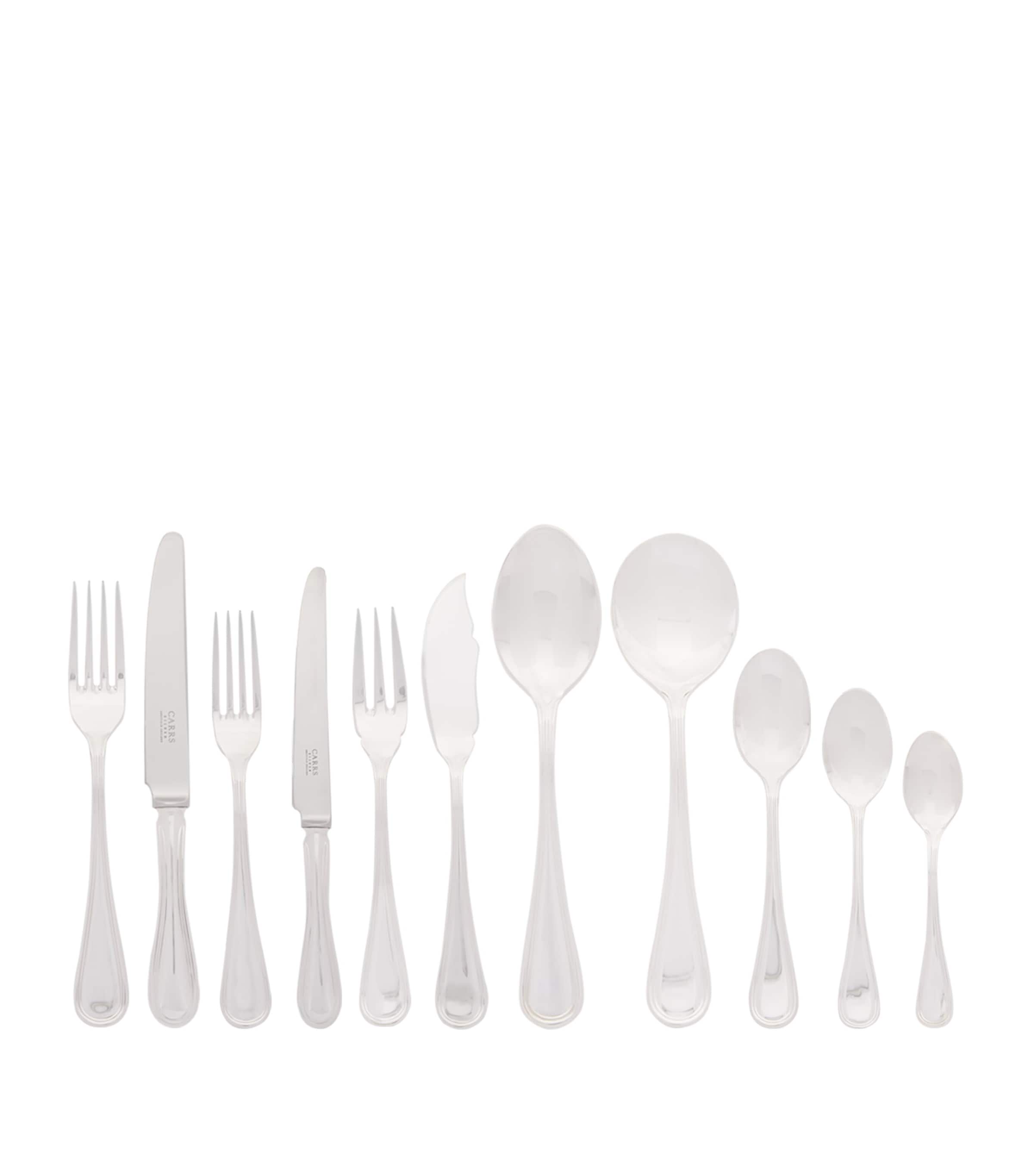 Carrs Silver English Thread silver-plated cutlery set 88-piece - British product
