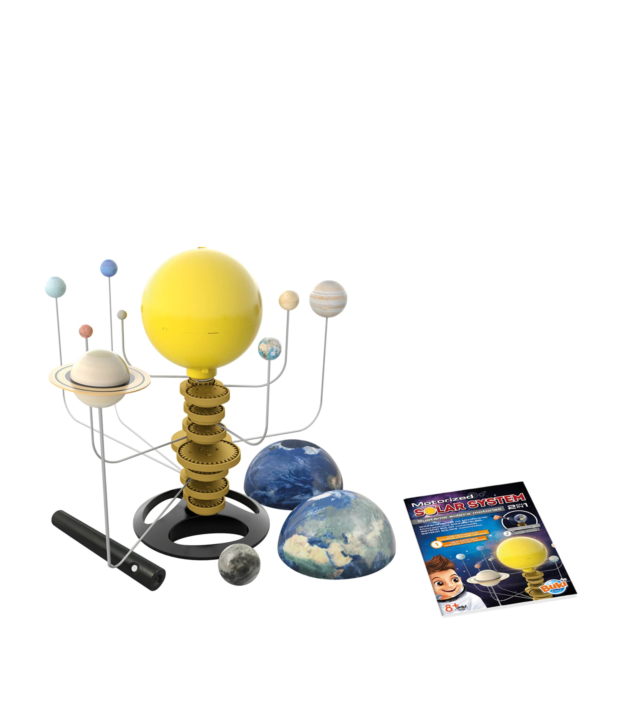 BUKI Motorised Solar System educational toy - British product