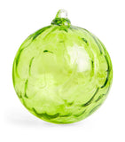 Glass-Blown Hand-Painted Christmas Bauble with Lace Trims