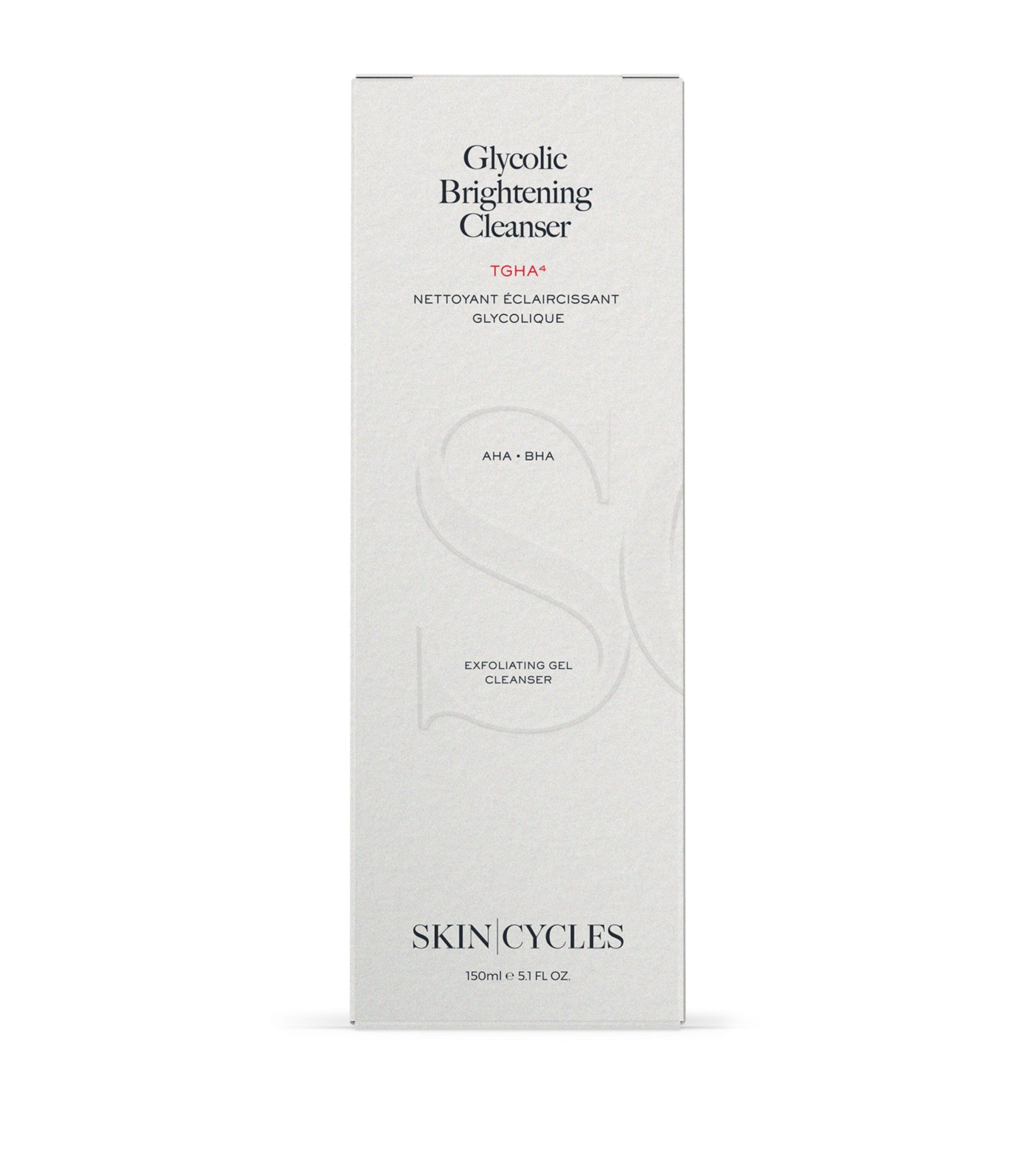 SKIN - CYCLES Glycolic Brightening Gel Cleanser 150ml (British brand)
