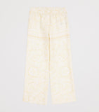 Versace kids Barocco print silk twill trousers for ages 6-14 years (British brand)