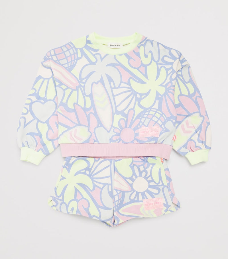 Billieblush cotton floral print children's sweatshirt 2-12 years - British product