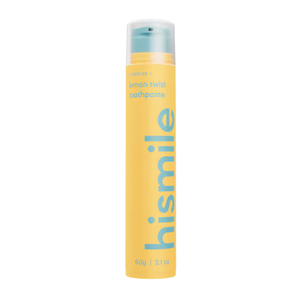 Hismile Lemon Twist Citrus Toothpaste with fresh lemon flavor, UK version