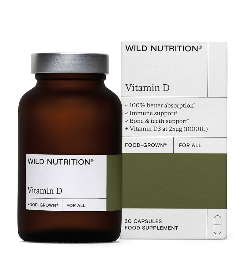 Wild Nutrition Food-Grown Vitamin D 30 Capsules (British brand)