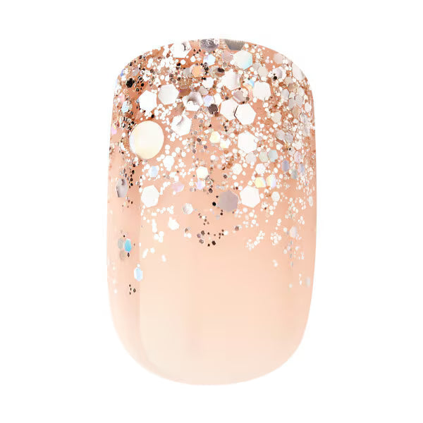 DNR Kiss Gel Fake Nails Fanciful 24 piece set - British product