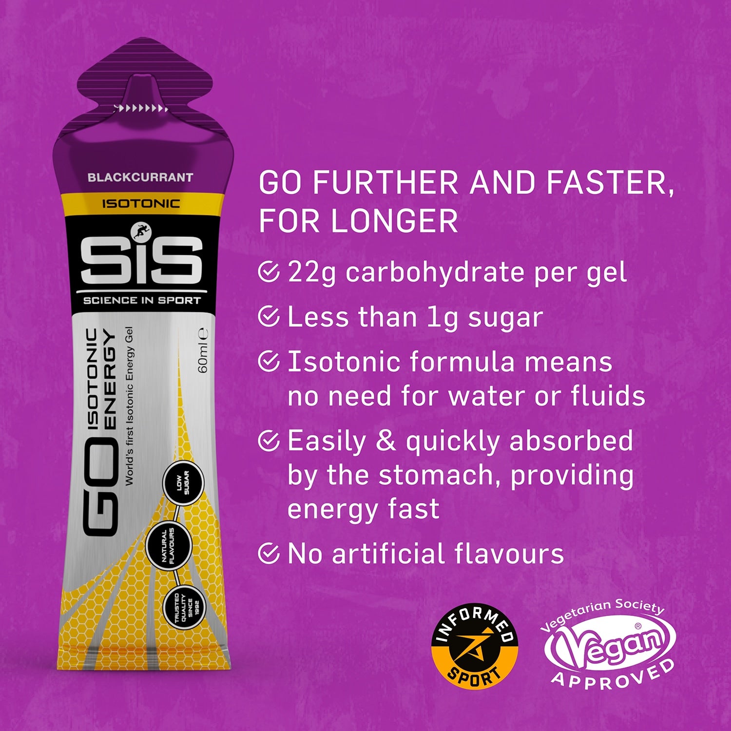 SiS GO Isotonic Energy Gel Orange 6 x 60ml - 998772