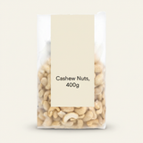Holland & Barrett whole cashew nuts 400g, imported from the UK