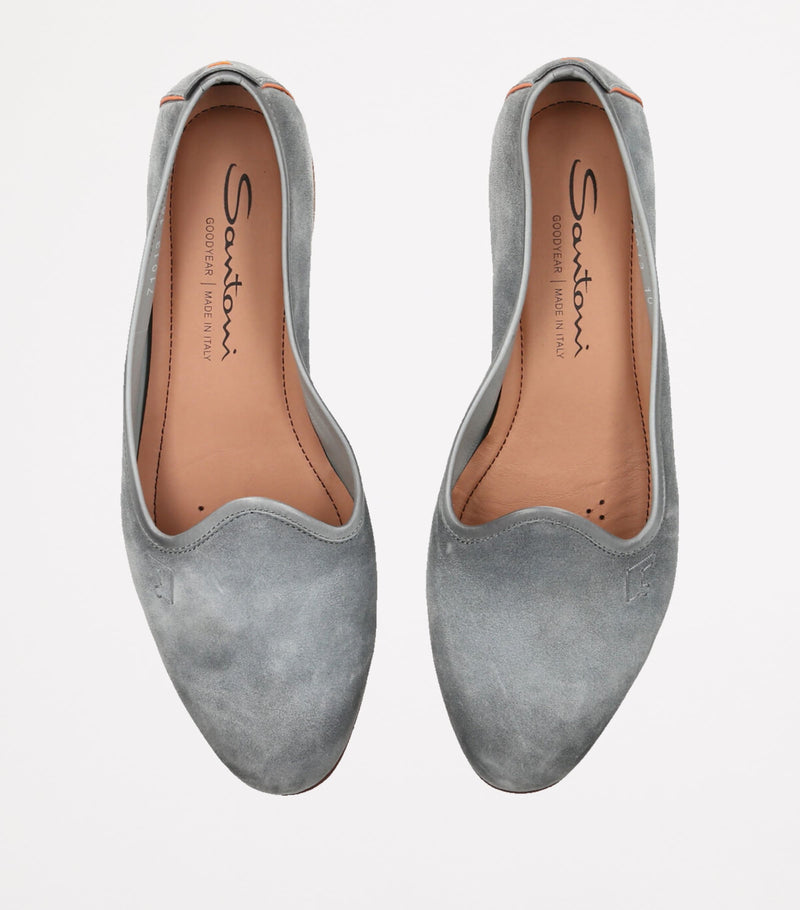 Santoni suede Andrea loafers (British brand)