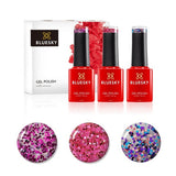 Bluesky Mini Trio Set Glitters gel polish 5ml (British brand)