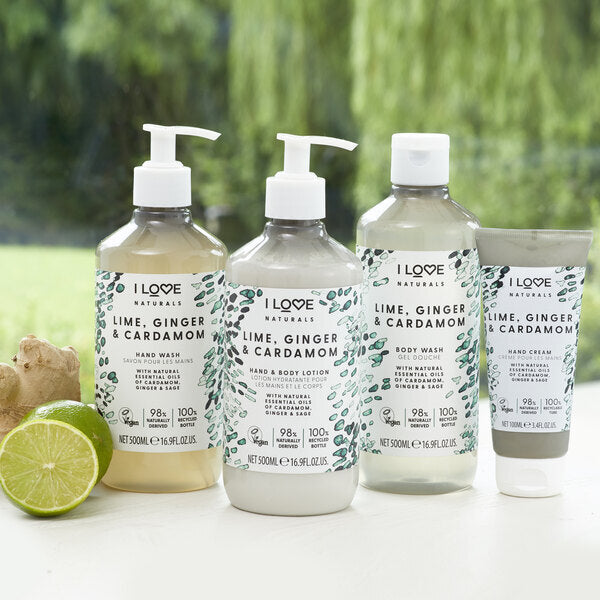 I Love Naturals Lime Ginger Cardamom Body Wash 500ml - British product