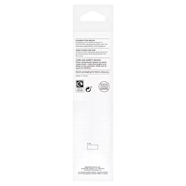 Superdrug foundation brush for makeup application (British brand)