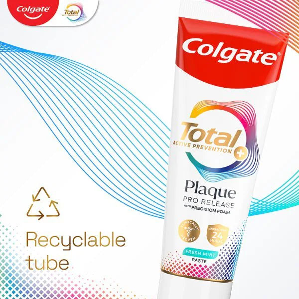 Colgate Total Plaque Pro-Release Fresh Mint Toothpaste 75ml - British product