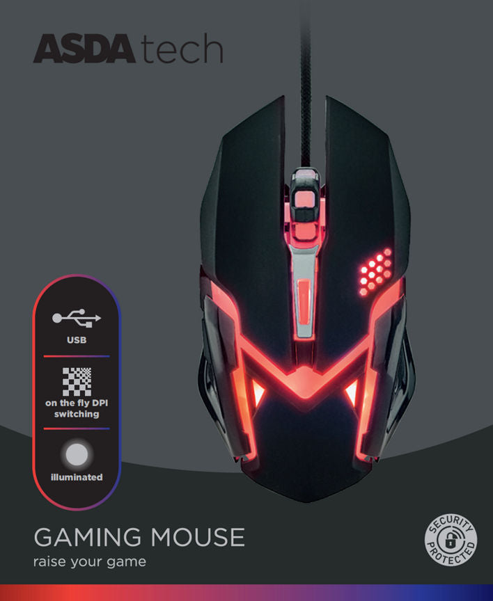 ASDA Tech Wired Gaming Mouse - McGrocer