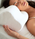 HYOUMANKIND Back Sleep Pillow with Linen Pillowcase 32cm x 57cm, UK version