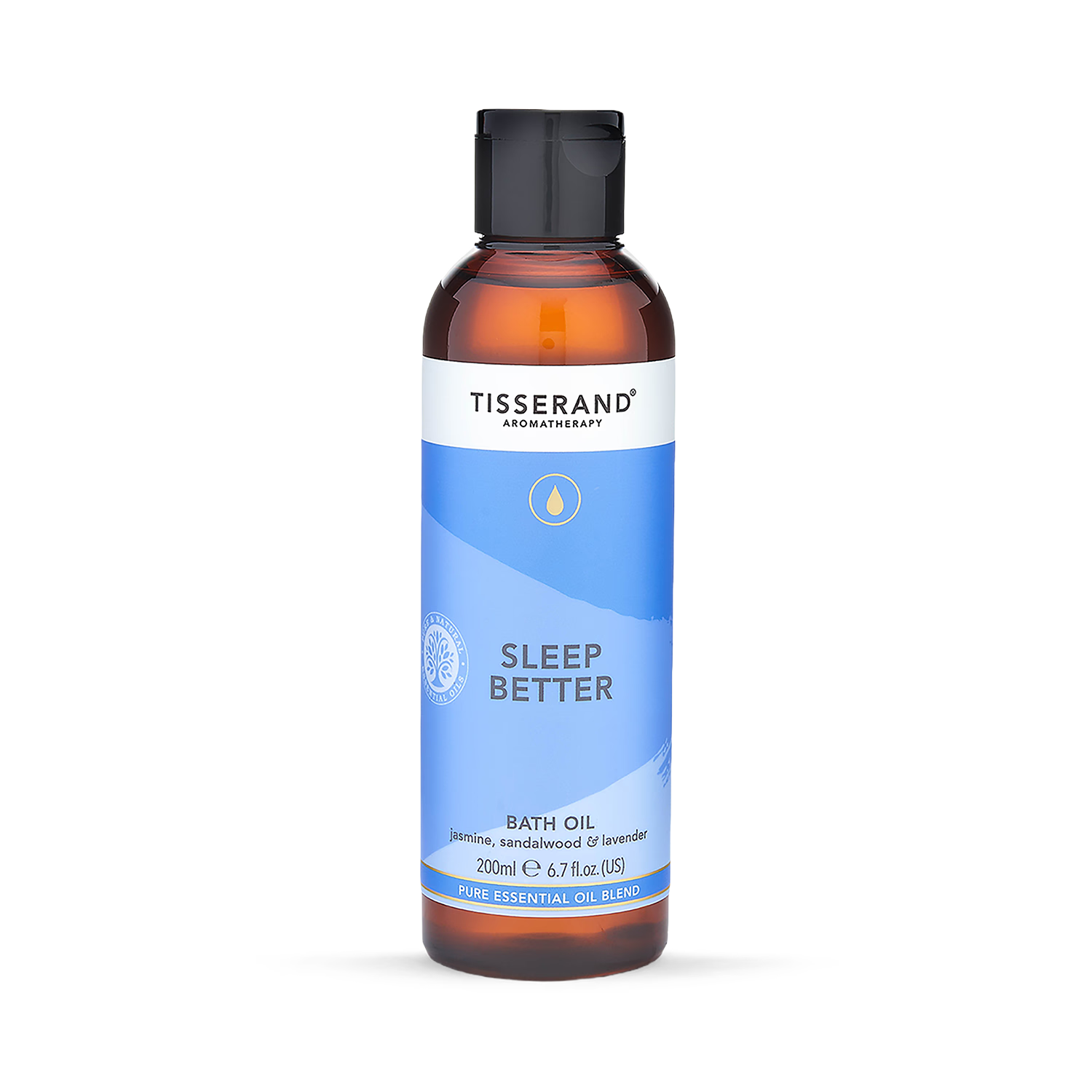 Tisserand Sleep Better Bath Oil 200ml, imported from the UK