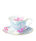 Wedgwood Butterfly Bloom teacup and saucer (British brand)