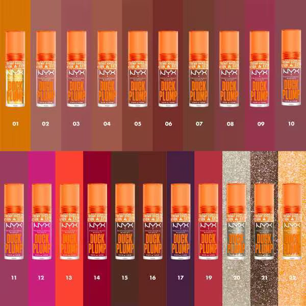 NYX Duck Plump lip gloss Quazy Silver, imported from the UK