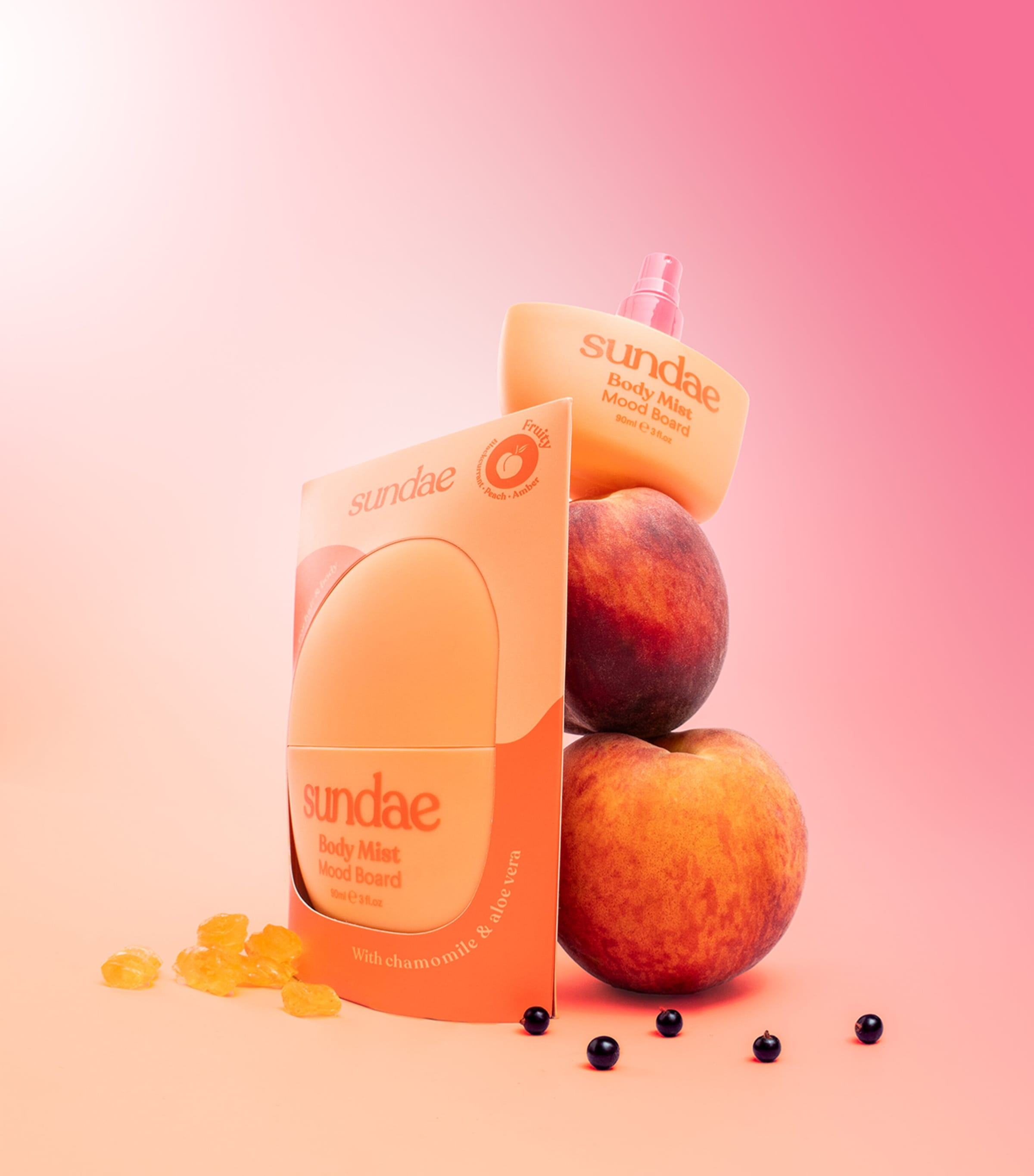 Sundae Body Mood Board Hair & Body Mist 90ml (British brand)