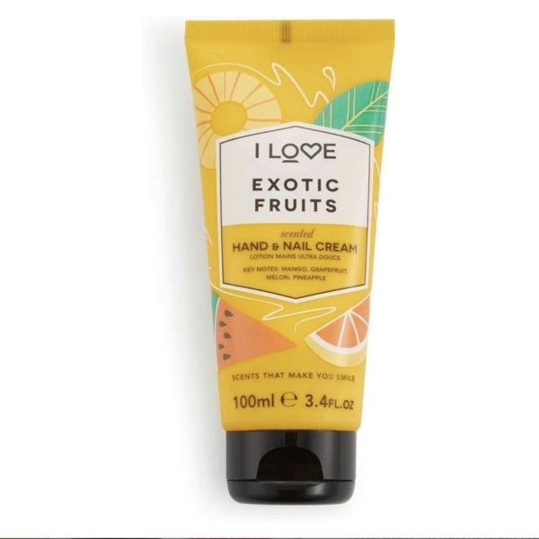 I Love Exotic Fruits Hand and Nail Cream 100ml, UK version