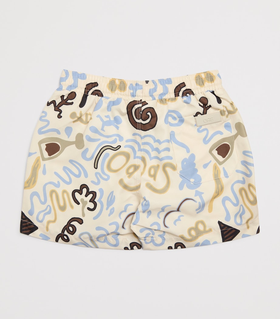OAS Memento Print swim shorts 4-12 years, imported from the UK