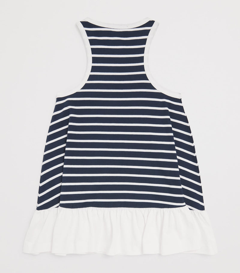 Balmain Kids cotton stripe logo dress 6-14 years - British product