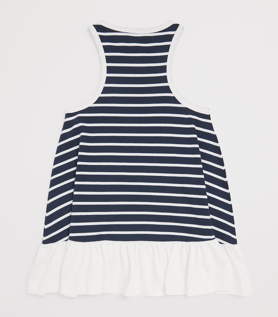 Balmain Kids cotton stripe logo dress 6-14 years - British product