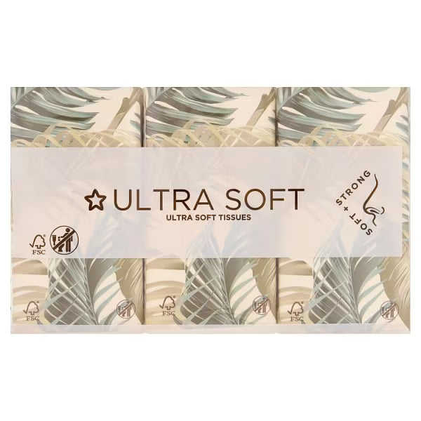 Superdrug Ultra Soft Pocket Tissues 6 pack (British brand)