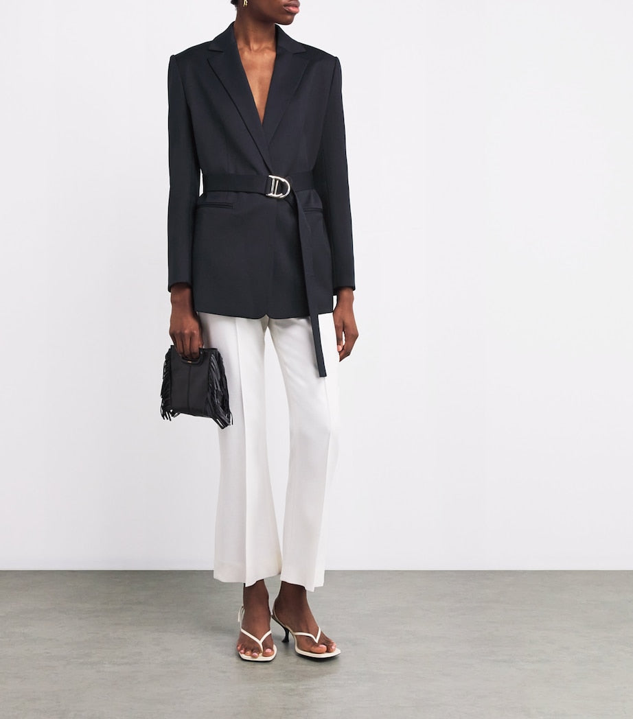 Maje pleated belted blazer, imported from the UK