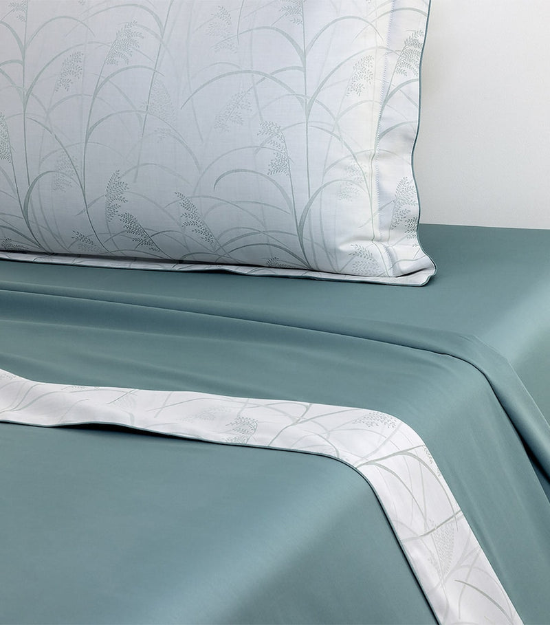 Yves Delorme Graminee Double Flat Sheet 240cm x 295cm, UK version