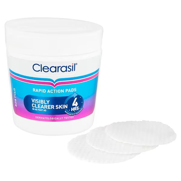 Clearasil ultra rapid action spot pads 65pc - British product