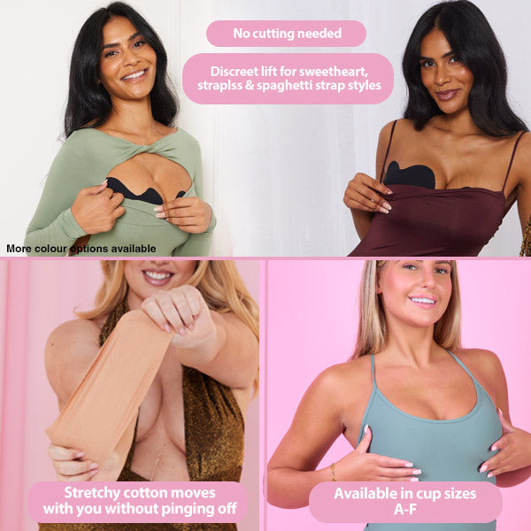 Perky Pear Sweetheart boob tape beige, imported from the UK