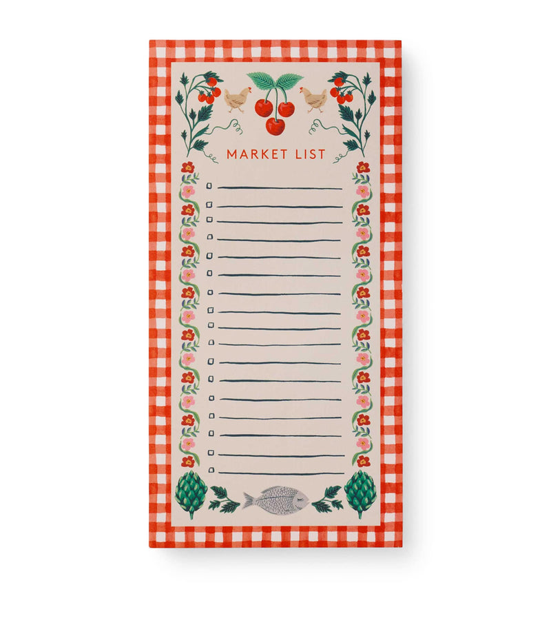 Rifle Paper Co. Cherry Farm magnetic shopping pad, imported from the UK
