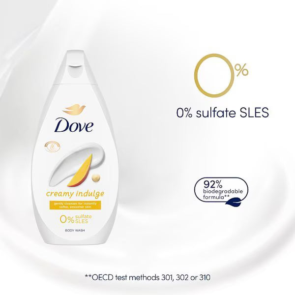 Dove Creamy Indulge Body Wash 450ml - British product