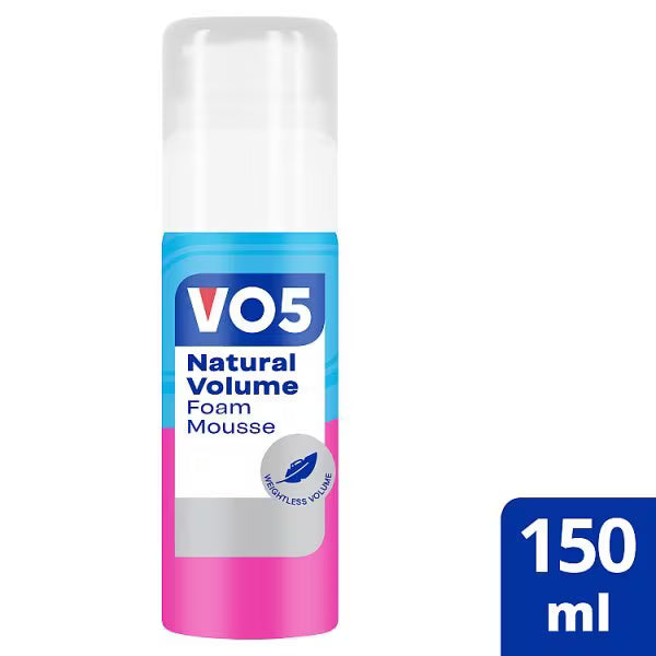 VO5 Natural Volume Hair Mousse 250ml (British brand)