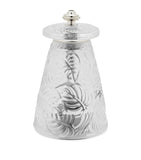 Lalique Feuilles Crystal salt grinder, UK version