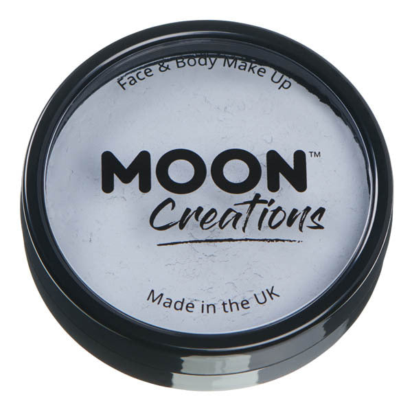 Moon Creations Pro Face Paint Cake Pots Light Grey, imported from the UK