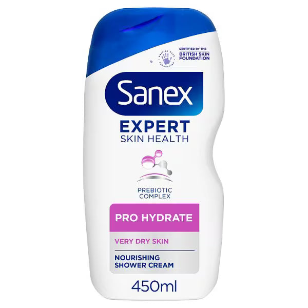 Sanex Pro Hydrate Shower Gel 450ml (British brand)