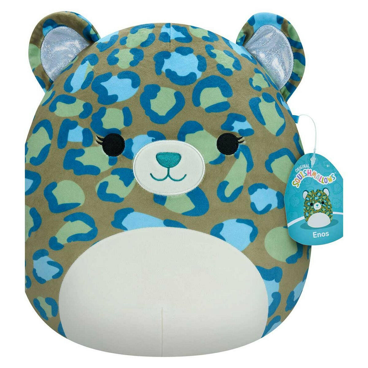 Squishmallows 12 inch Enos the Dark Green Leopard Plush GOODS Boots   