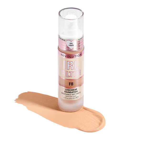 Revolution Longwear Foundation Shade F8, imported from the UK