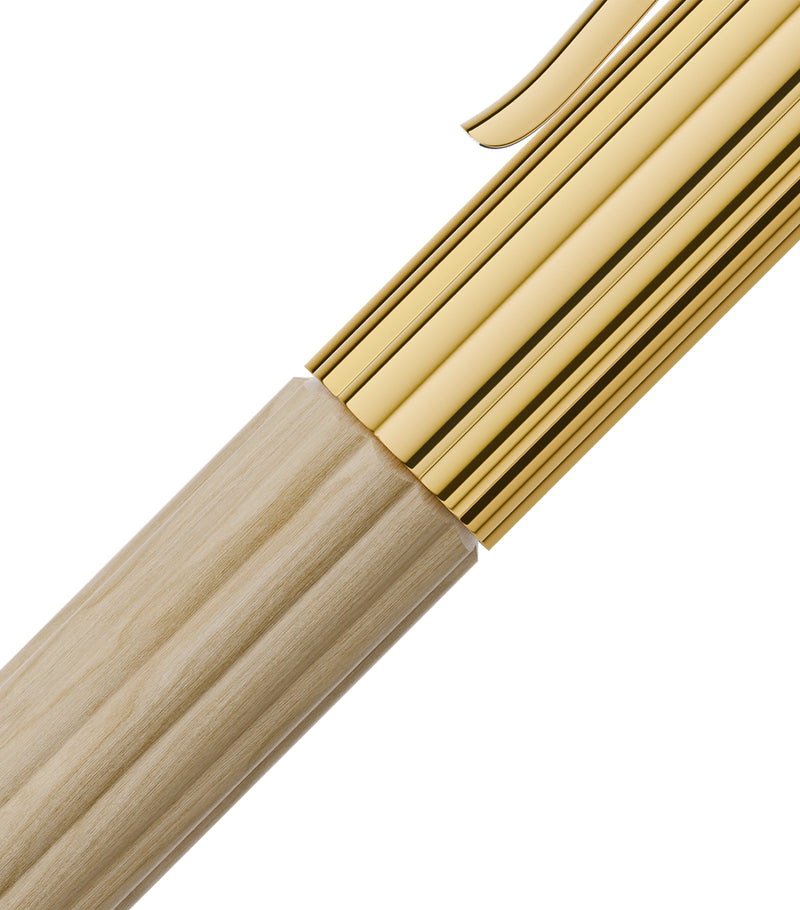 Graf von Faber-Castell Gold-Trim Hornbeam Wood Bloom ballpoint pen, UK version